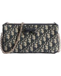Dior - Oblique Bow Pouch With Chain - Lyst