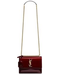 Saint Laurent - Sunset Folover Top Small Shoulder Bag - Lyst