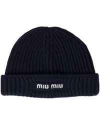 Miu Miu - Wool Beanie - Lyst