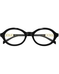 Gucci - Eyewear Oval Frame Glasses - Lyst