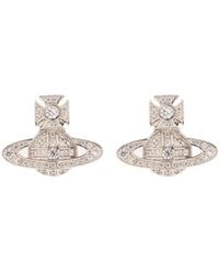 Vivienne Westwood - Orb Crystal-Embellished Stud Earrings - Lyst