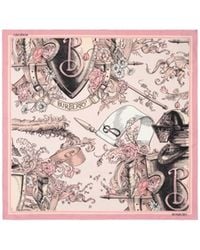 Burberry - Etched Knight Scarf - Lyst