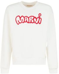 Marni - Cartoon-Logo Cotton Sweater - Lyst