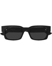 Gucci - Eyewear Rectangular Frame Sunglasses - Lyst