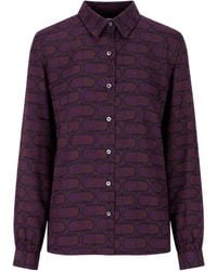 Laura Urbinati - Geometric-Print Long-Sleeved Shirt - Lyst