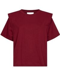 Isabel Marant - Isabel Marant Étoile Shoulder-Pad T-Shirt - Lyst