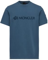 Moncler - Logo Patch Crewneck T-Shirt - Lyst