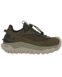 Moncler - Lace-Up Low-Cut Sneakers - Lyst