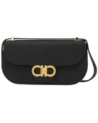 Ferragamo - Double Gancini Mini Crossbody Bag - Lyst