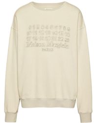 Maison Margiela - Numbers Motifed Crewneck Sweatshirt - Lyst