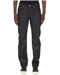 Rick Owens - Denim Trousers With Belt Loops - Lyst