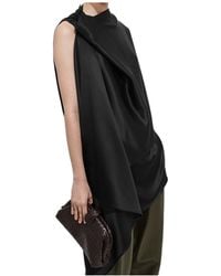 Bottega Veneta - Draped Cape Detail Top - Lyst