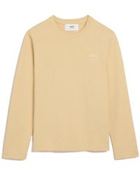 Ami Paris - Ami Long Sleeved Crewneck T-Shirt - Lyst