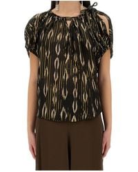 Isabel Marant - Short-Sleeved Striped Top - Lyst