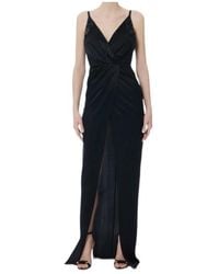 Elisabetta Franchi - Beaded Sleeveless Dress - Lyst