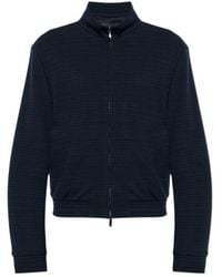 Emporio Armani - Zip-Up High Neck Sweatshirt - Lyst