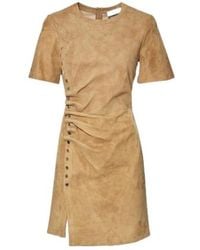 Rabanne - Rabanne Gathered Crewneck Mini Dress - Lyst