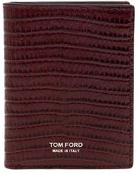 Tom Ford - Embossed Bi-Fold Wallet - Lyst