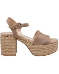 Gianvito Rossi - Round-Toe High-Heeled Sandals - Lyst