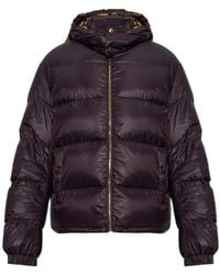 Versace - Detachable Hood Zipped Down Jacket - Lyst