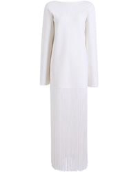 KHAITE - Paley V-Back Maxi Dress - Lyst