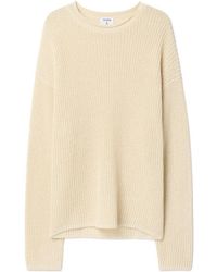 Filippa K - Ribbed-Knit Dropped-Shoulder Sweater - Lyst