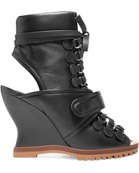 Chloé - Open-Toe Ankle Boots - Lyst