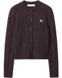 Maison Kitsuné - Maison Kitsuné Baby Fox Patch Knitted Cardigan - Lyst