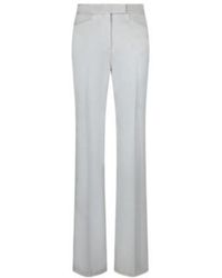 Tom Ford - Lustrous Barathea Tailored Tuxedo Wide Leg Pants - Lyst