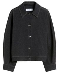 Max Mara - Nettare Button-Up Denim Jacket - Lyst
