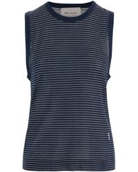 Ami Paris - Ami Striped Sleeveless Top - Lyst