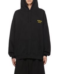Vetements - Embroidered Logo Hoodie - Lyst