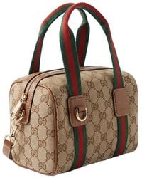 Gucci - Web Detailed Gg Supreme Mini Bag - Lyst