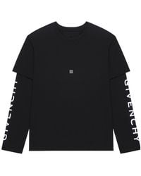 Givenchy - 4G Embroidered Long-Sleeved T-Shirt - Lyst