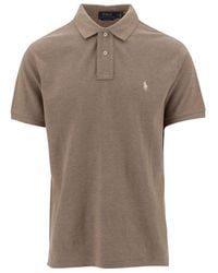 Polo Ralph Lauren - Pony Embroidered Short-Sleeved Polo Shirt - Lyst