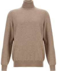 Brunello Cucinelli - Turtleneck Knitted Jumper - Lyst