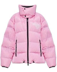 DSquared² - Down Jacket With Printed Logo - Lyst