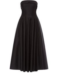 Alberta Ferretti - Strapless A-Line Dress - Lyst