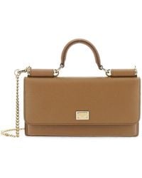 Dolce & Gabbana - Logo Plaque Foldover Top Clutch Bag - Lyst