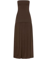 St. Agni - Strapless Balloon Hem Dress - Lyst