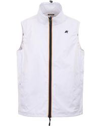 K-Way - Logo Patch Zip-Up Vest - Lyst