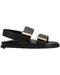 Tod's - Logo Engraved Slip-On Sandals - Lyst