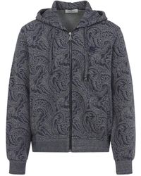 Etro - Paisley Printed Zipped Hoodie - Lyst