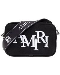 Amiri - Logo Embroidered Staggered Messenger Bag - Lyst