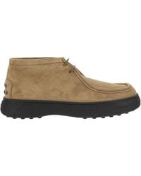 Tod's - Burlotto Gommino Lace-Up Boots - Lyst