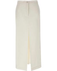 REMAIN Birger - Logo Button Skirt - Lyst