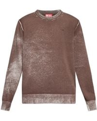 DIESEL - K-Laurent Logo-Embroidered Sweater - Lyst