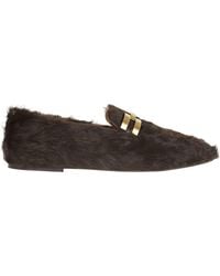 Aquazzura - Furry Brandi Mocassins - Lyst