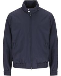 Brunello Cucinelli - Elasticated Hem Zipped Bomber Jacket - Lyst