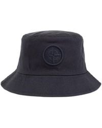 Stone Island - Junior Logo-Patch Bucket Hat - Lyst
